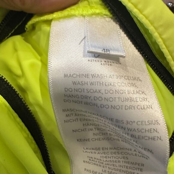 Aztec Mountain Neon Yellow Ski Jacket Size 10 Puffer Shacket Designer $495 - Picture 11 of 11